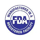FDA registered facility information badge for Sugar Defender manufacturing standards